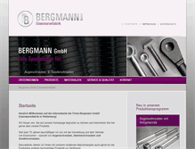 Tablet Screenshot of bergmann-gmbh.de